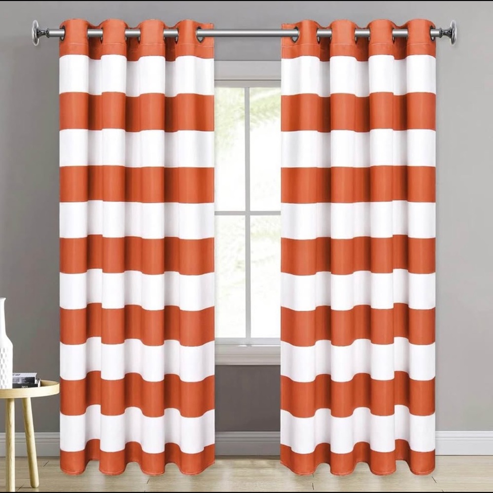 Striped Curtain Panels – Set of 2 (52” x 84”)